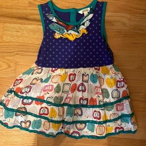 Blue with apples Matilda Jane top size 6